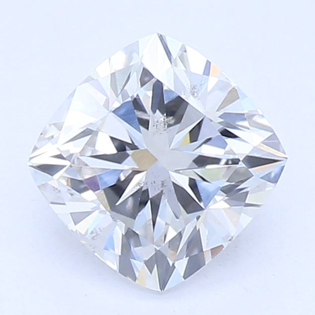 0.69 Carat Cushion Lab Diamond with  Cut Diamond in 14KT  view 1
