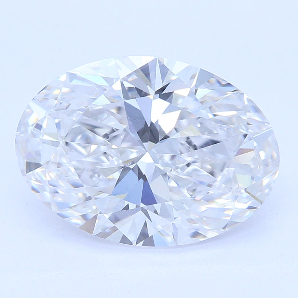 1.84 Carat Oval Lab Diamond with  Cut Diamond in 14KT  view 1
