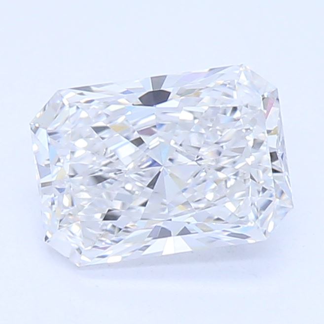 0.58 Carat Radiant Lab Diamond with  Cut Diamond in 14KT  view 1
