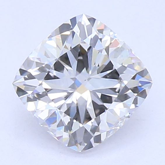 0.52 Carat Cushion Lab Diamond with  Cut Diamond in 14KT  view 1
