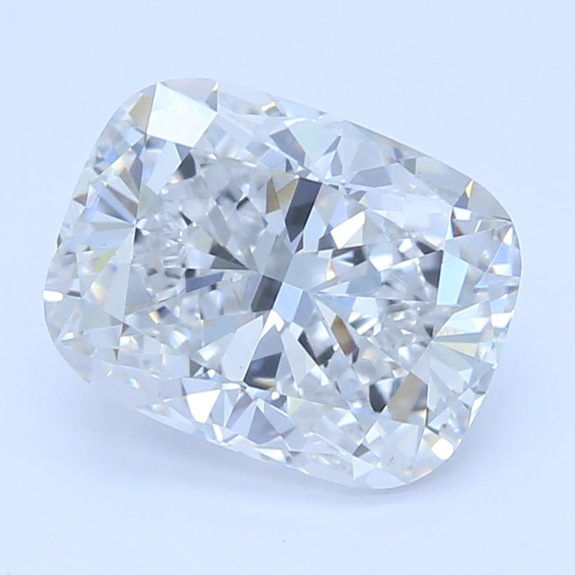 1.08 Carat Cushion Lab Diamond with  Cut Diamond in 14KT  view 1
