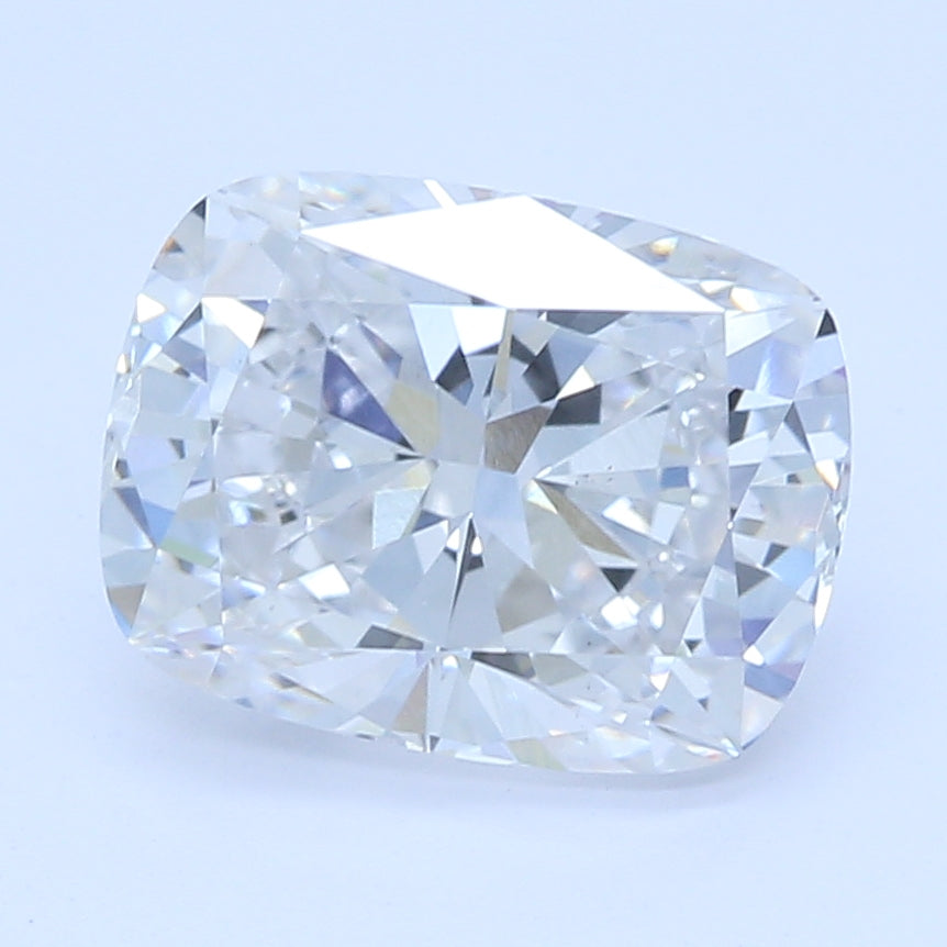 1.09 Carat Cushion Lab Diamond with  Cut Diamond in 14KT  view 1
