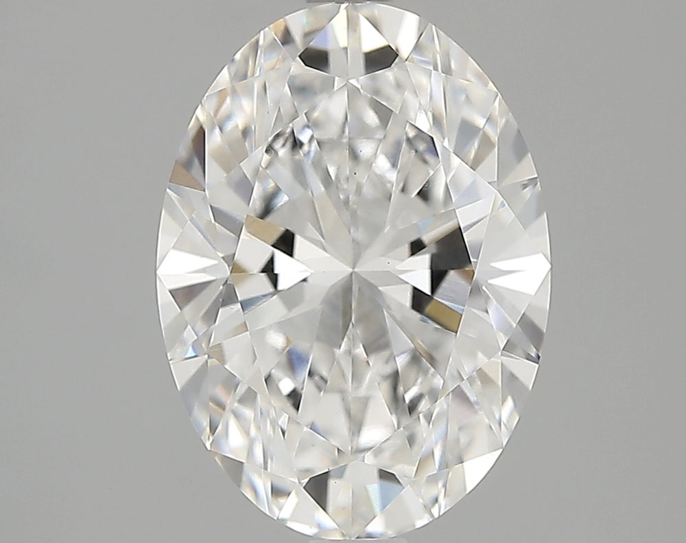 2.52 Carat Oval Lab Diamond with  Cut Diamond in 14KT  view 1
