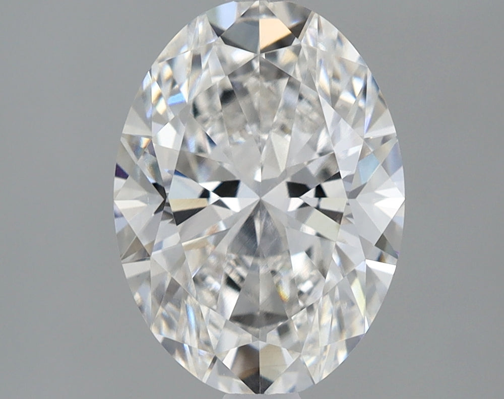 2.07 Carat Oval Lab Diamond with  Cut Diamond in 14KT  view 1
