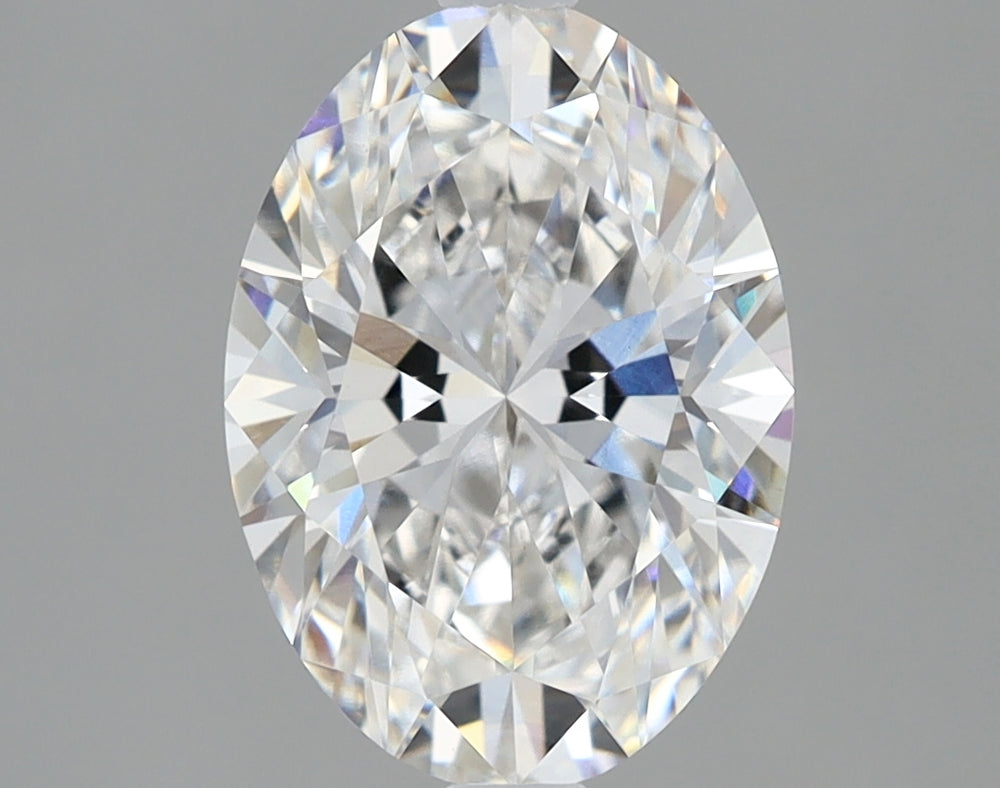 2.23 Carat Oval Lab Diamond with  Cut Diamond in 14KT  view 1
