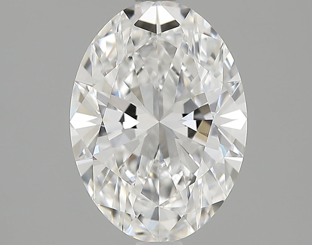 2.09 Carat Oval Lab Diamond with  Cut Diamond in 14KT  view 1
