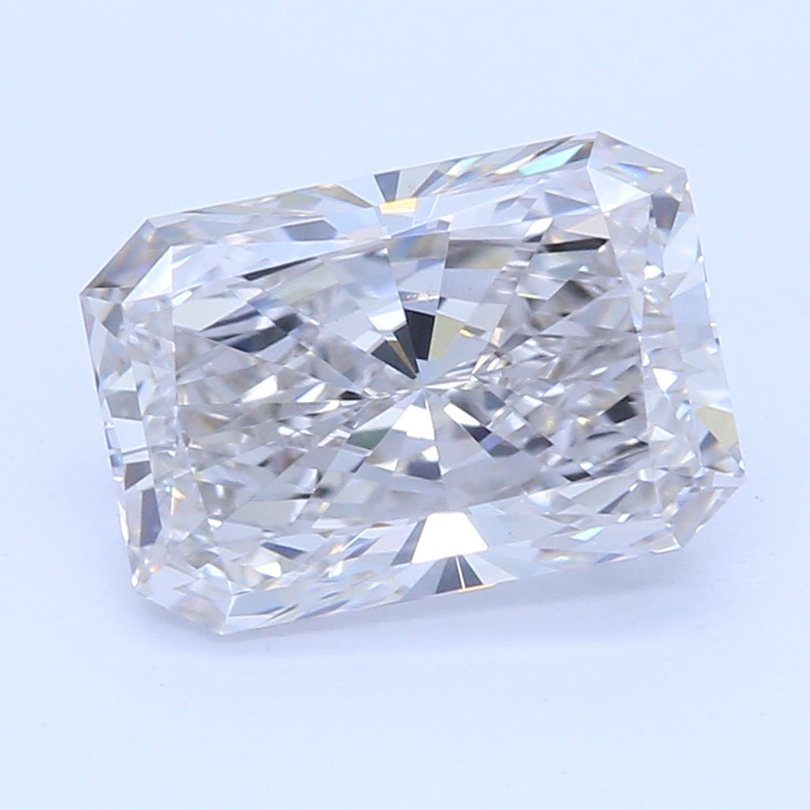 1.12 Carat Radiant lab Diamond with  Cut Diamond in 14KT  view 1
