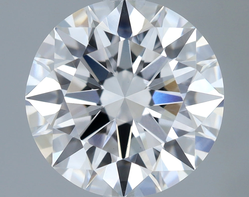 2.2 Carat Round Lab Diamond with  Cut Diamond in 14KT  view 1
