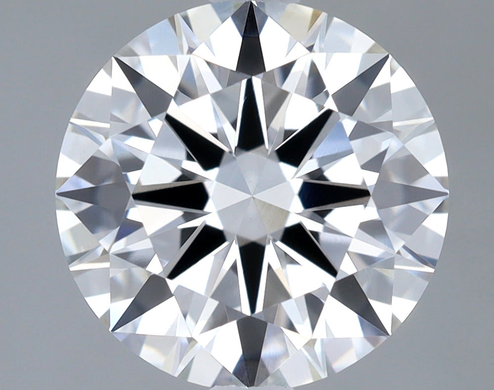 2.2 Carat Round Lab Diamond with  Cut Diamond in 14KT  view 1
