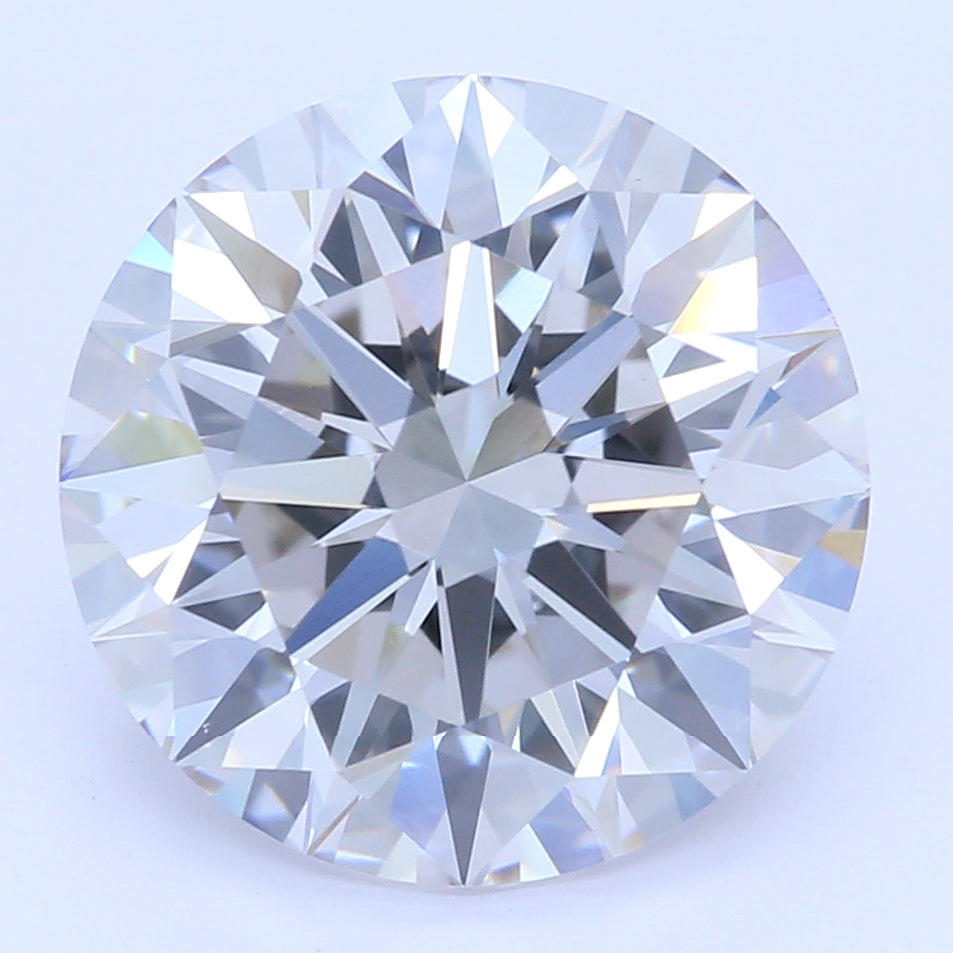 2.41 Carat Round Lab Diamond with  Cut Diamond in 14KT  view 1
