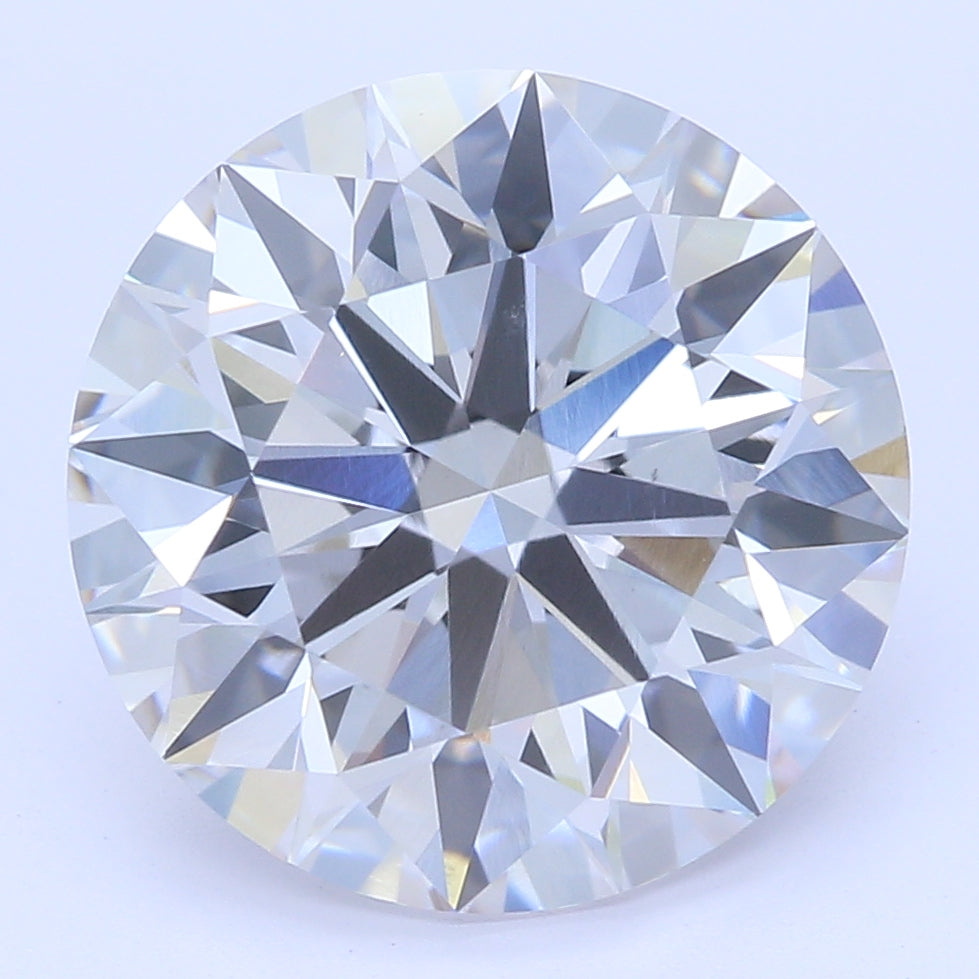 2.65 Carat Round Lab Diamond with  Cut Diamond in 14KT  view 1
