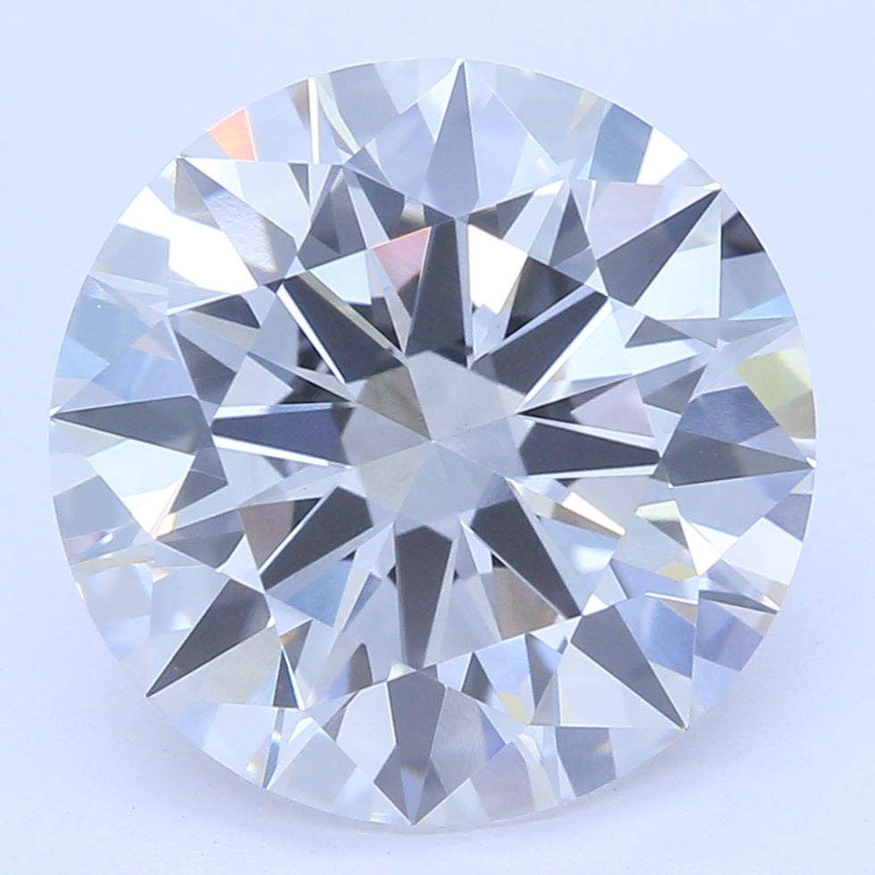 2.64 Carat Round Lab Diamond with  Cut Diamond in 14KT  view 1
