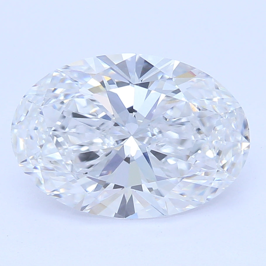 1.15 Carat Oval Lab Diamond with  Cut Diamond in 14KT  view 1
