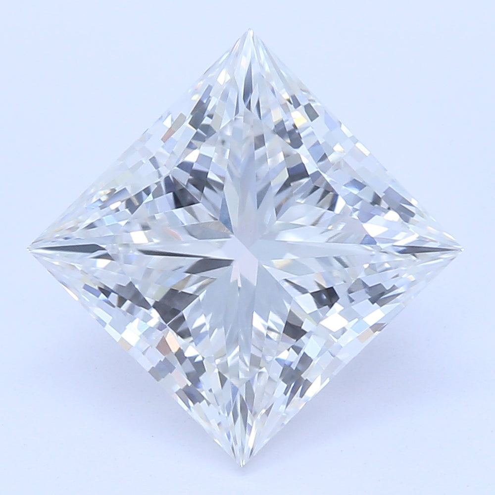 1.93 Carat Princess Lab Diamond with  Cut Diamond in 14KT  view 1
