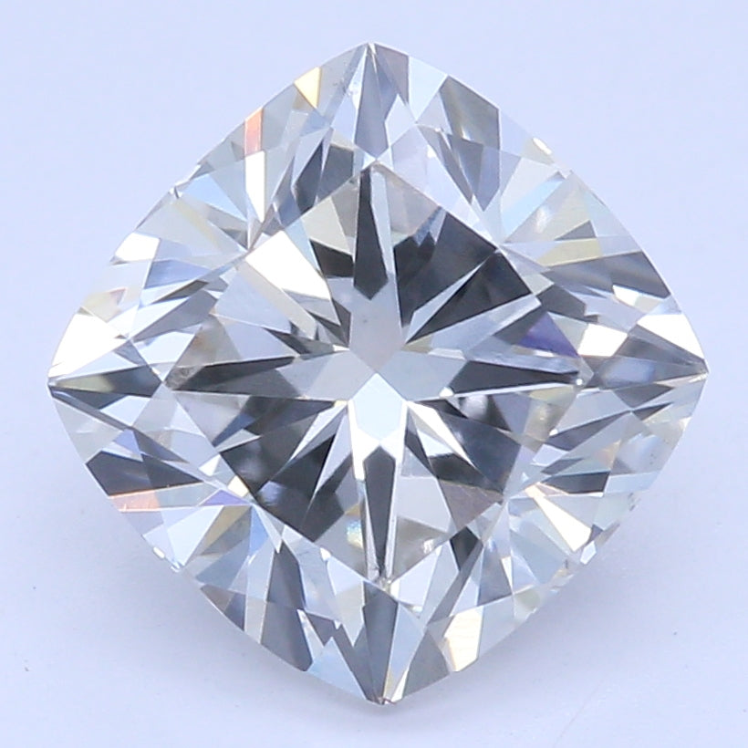 1.49 Carat Cushion Lab Diamond with  Cut Diamond in 14KT  view 1
