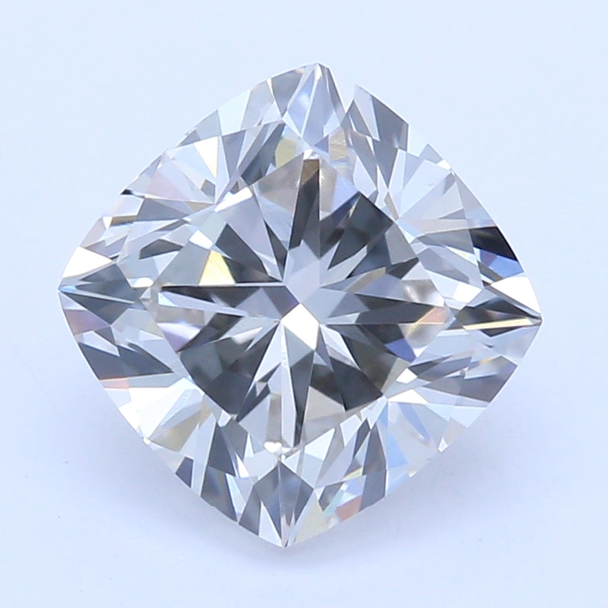 1.37 Carat Cushion Lab Diamond with  Cut Diamond in 14KT  view 1
