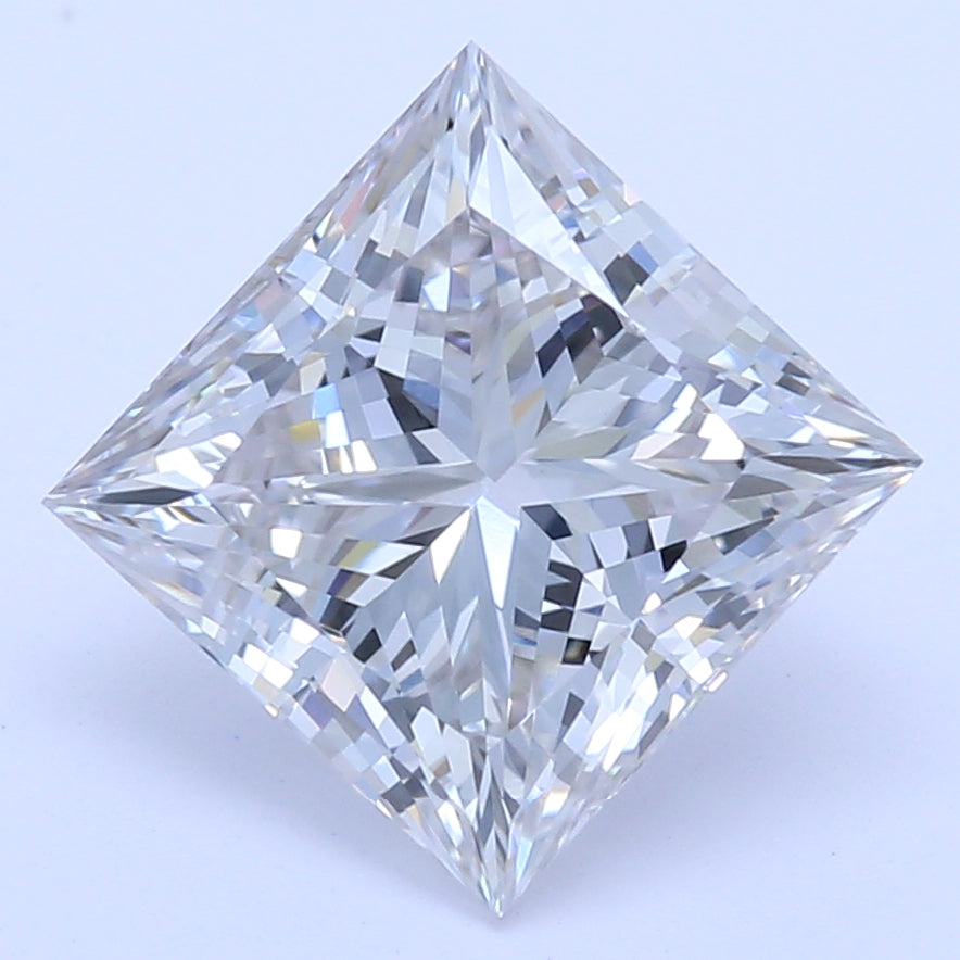 1.38 Carat Princess Lab Diamond with  Cut Diamond in 14KT  view 1
