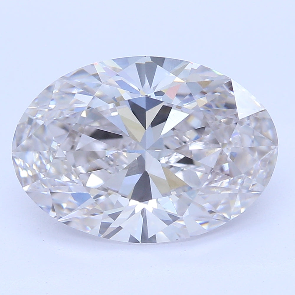 1.71 Carat Oval Lab Diamond with  Cut Diamond in 14KT  view 1
