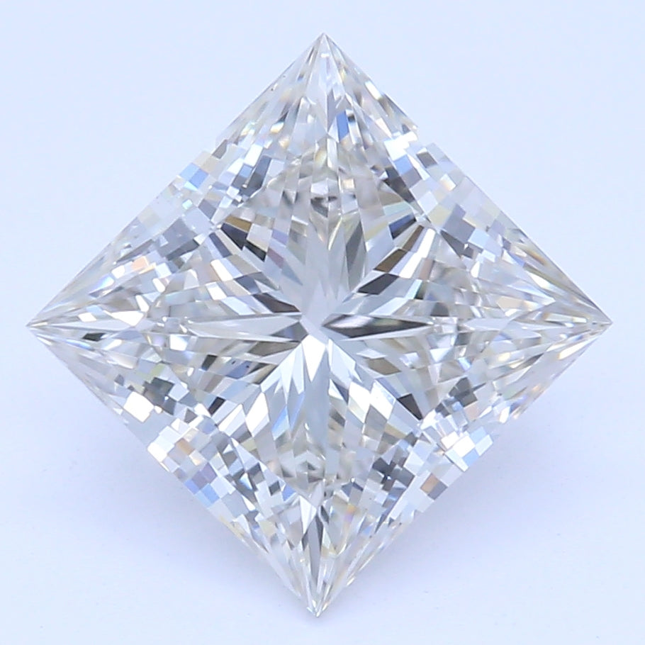 1.43 Carat Princess Lab Diamond with  Cut Diamond in 14KT  view 1
