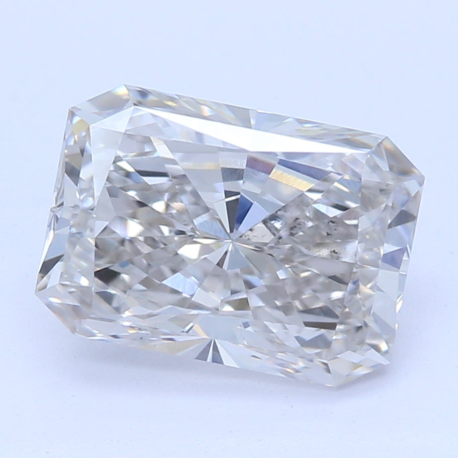 1.29 Carat Radiant Lab Diamond with  Cut Diamond in 14KT  view 1
