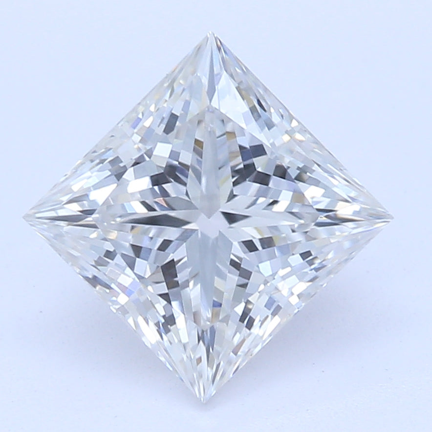 1.14 Carat Princess Lab Diamond with  Cut Diamond in 14KT  view 1
