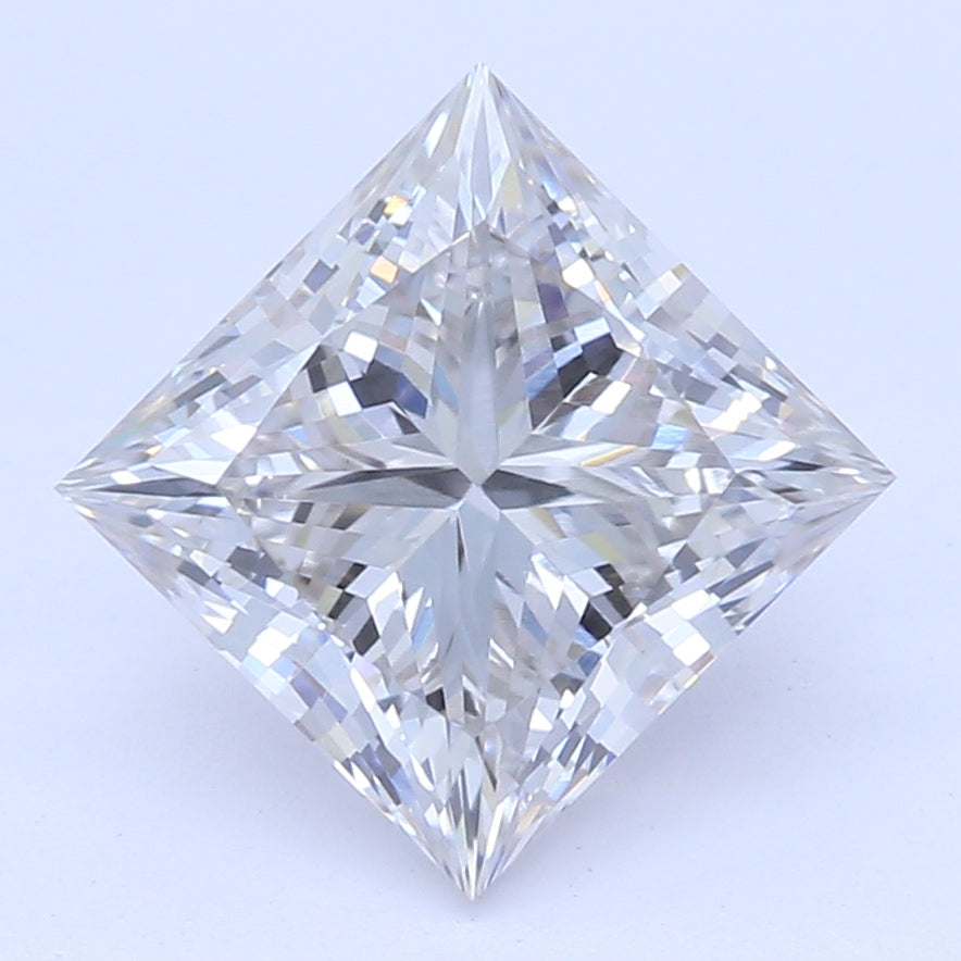 1.22 Carat Princess Lab Diamond with  Cut Diamond in 14KT  view 1
