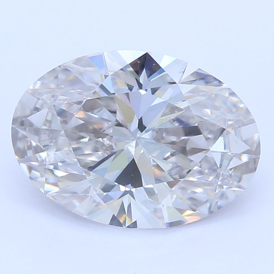 1.17 Carat Oval Lab Diamond with  Cut Diamond in 14KT  view 1
