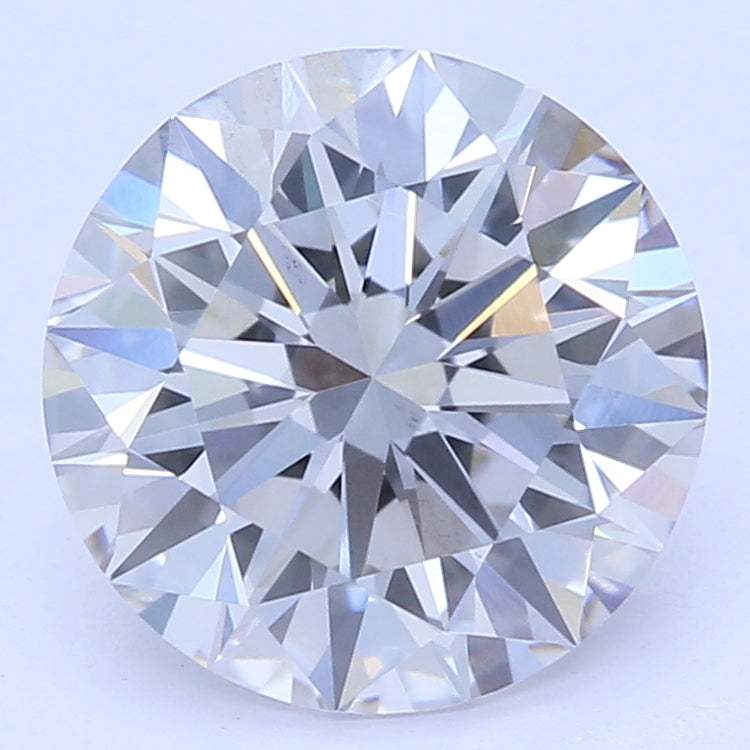 1.31 Carat Round Lab Diamond with  Cut Diamond in 14KT  view 1
