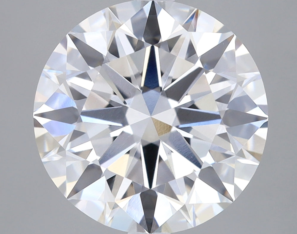 3.75 Carat Round Lab Diamond with  Cut Diamond in 14KT  view 1
