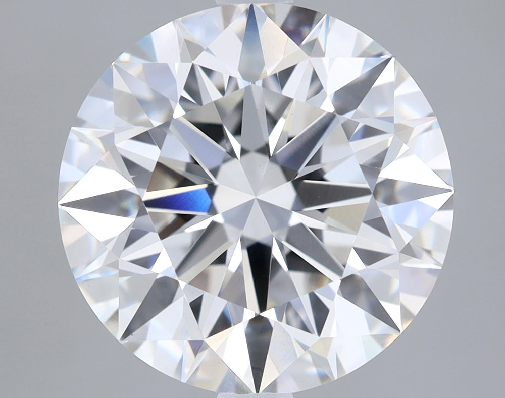 3.45 Carat Round Lab Diamond with  Cut Diamond in 14KT  view 1
