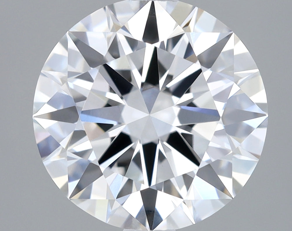 2.03 Carat Round Lab Diamond with  Cut Diamond in 14KT  view 1
