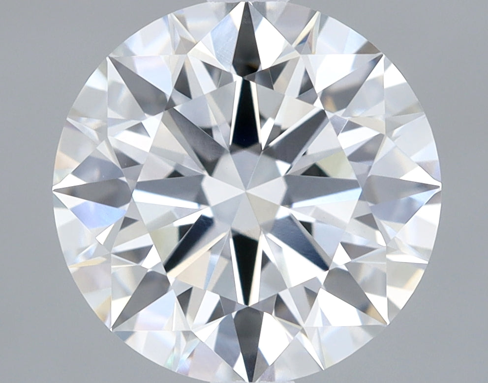 2.42 Carat Round Lab Diamond with  Cut Diamond in 14KT  view 1
