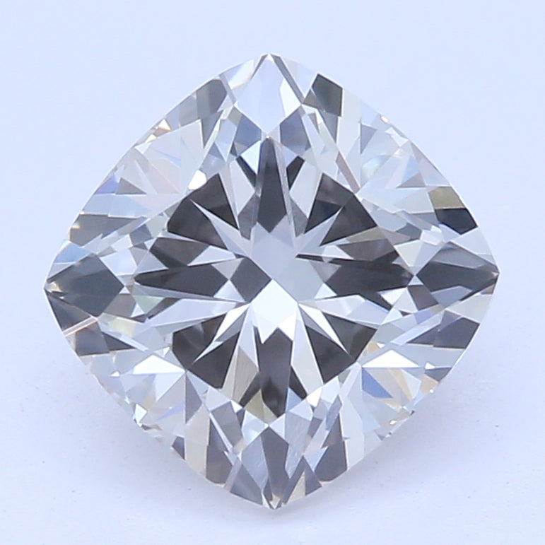 1.06 Carat Cushion Lab Diamond with  Cut Diamond in 14KT  view 1
