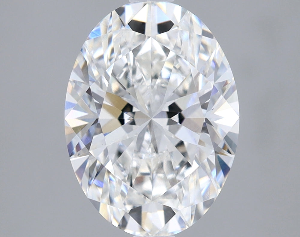 2.08 Carat Oval Lab Diamond with  Cut Diamond in 14KT  view 1
