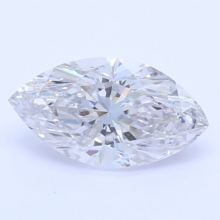 0.51 Carat Marquise Lab Diamond with  Cut Diamond in 14KT  view 1
