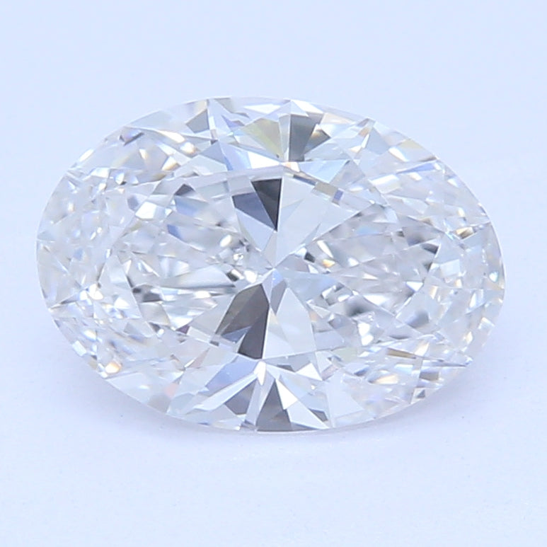 0.66 Carat Oval Lab Diamond with  Cut Diamond in 14KT  view 1
