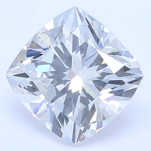 0.67 Carat Cushion Lab Diamond with  Cut Diamond in 14KT  view 1
