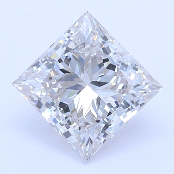 0.61 Carat Princess Lab Diamond with  Cut Diamond in 14KT  view 1
