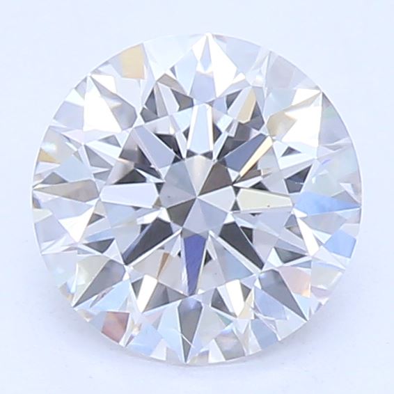 0.61 Carat Round lab Diamond with  Cut Diamond in 14KT  view 1
