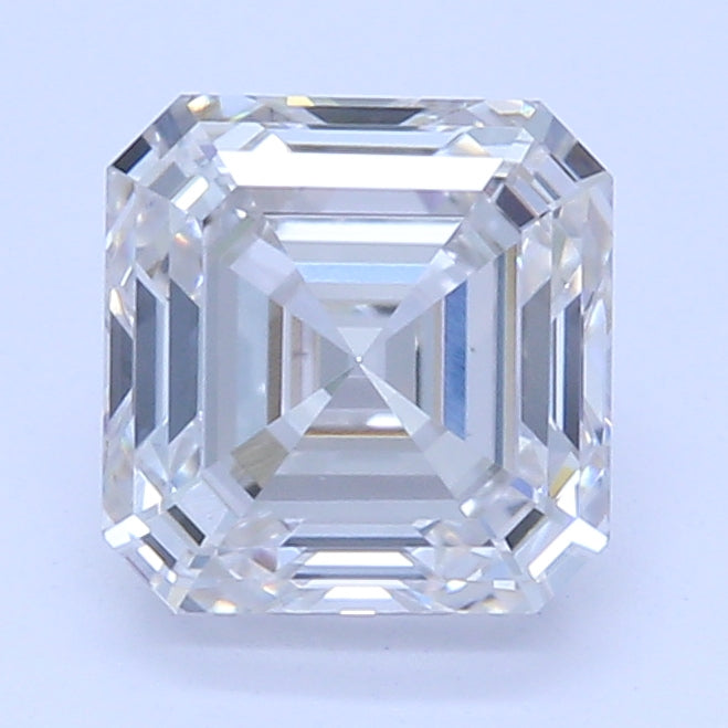 0.76 Carat Asscher Lab Diamond with  Cut Diamond in 14KT  view 1
