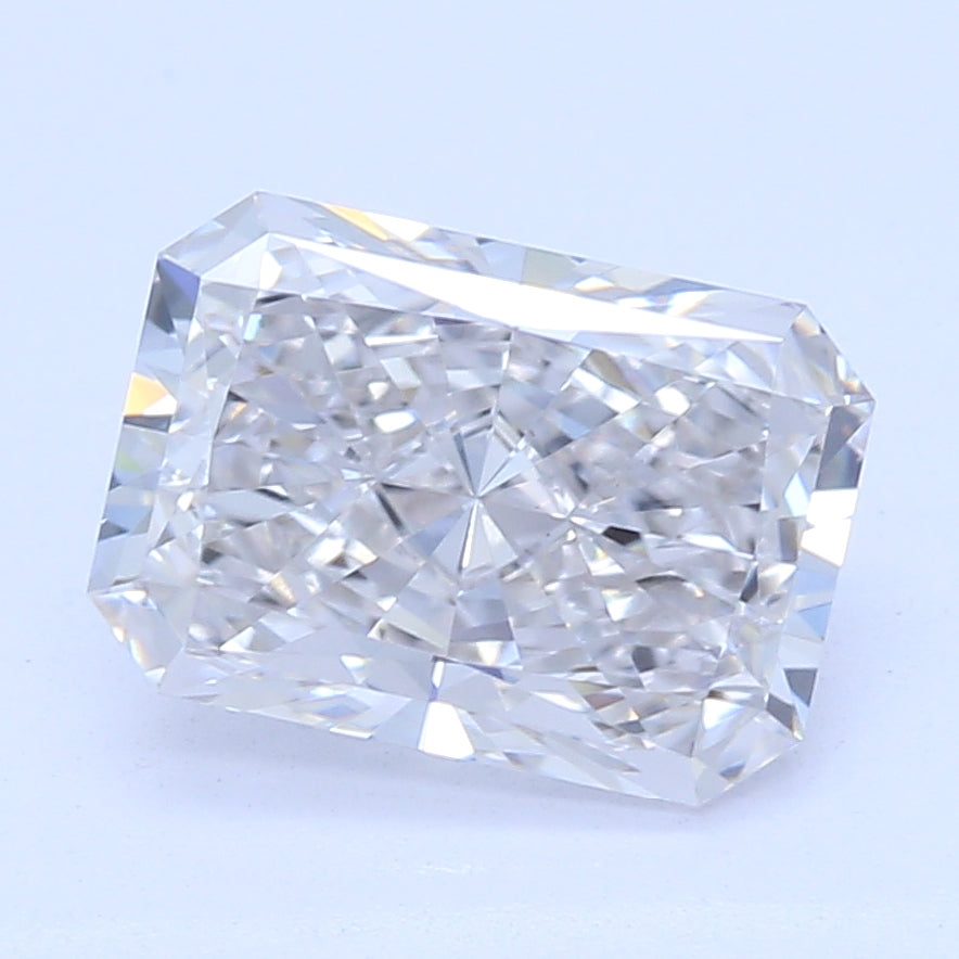 1.02 Carat Radiant Lab Diamond with  Cut Diamond in 14KT  view 1
