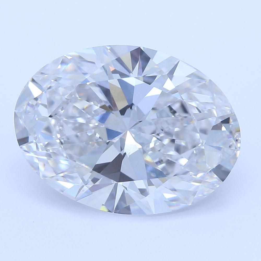 2.5 Carat Oval Lab Diamond with  Cut Diamond in 14KT  view 1
