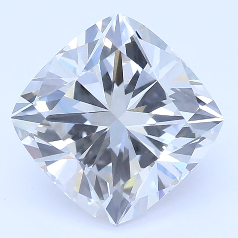 1.28 Carat Cushion Lab Diamond with  Cut Diamond in 14KT  view 1
