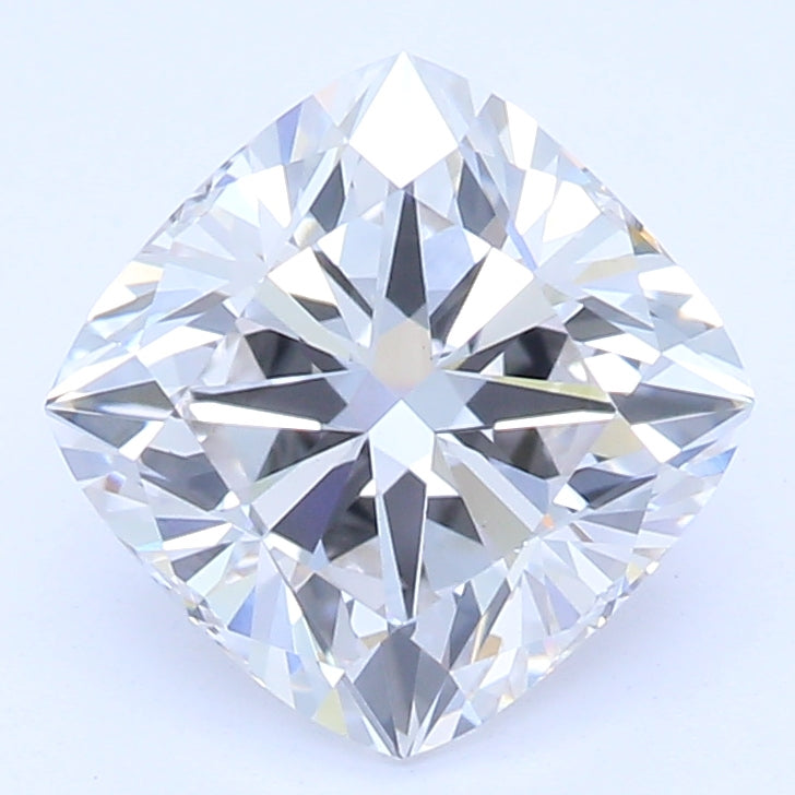 1.24 Carat Cushion Lab Diamond with  Cut Diamond in 14KT  view 1
