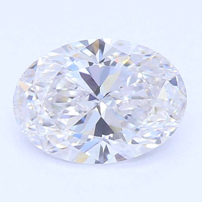 0.53 Carat Oval Lab Diamond with  Cut Diamond in 14KT  view 1
