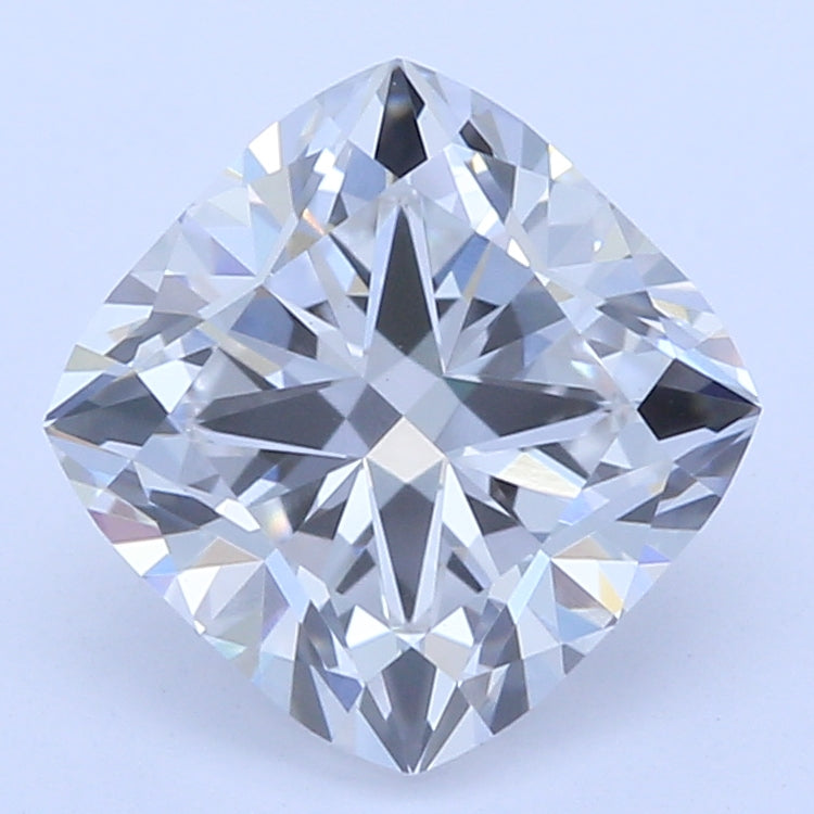 1.04 Carat Cushion Lab Diamond with  Cut Diamond in 14KT  view 1
