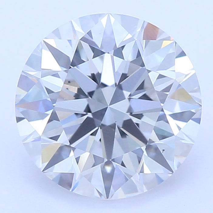 1.4 Carat Round Lab Diamond with  Cut Diamond in 14KT  view 1
