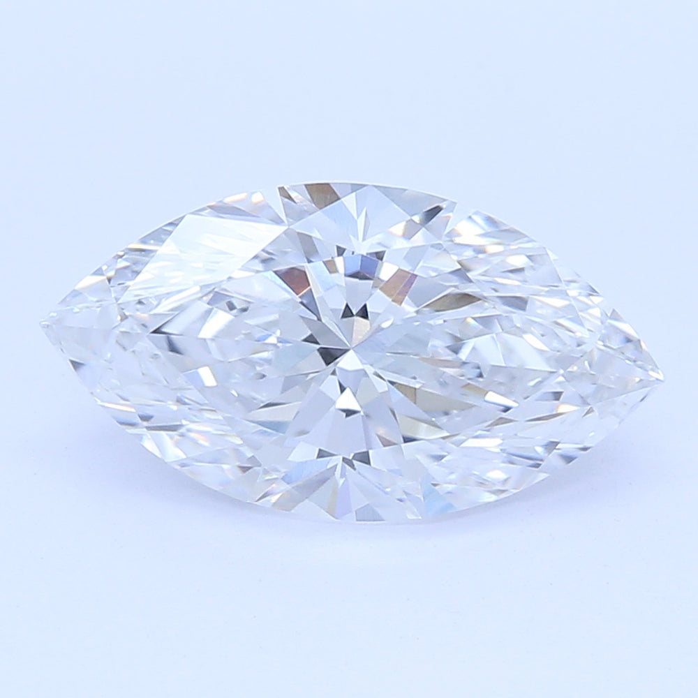 1.3 Carat Marquise Lab Diamond with  Cut Diamond in 14KT  view 1
