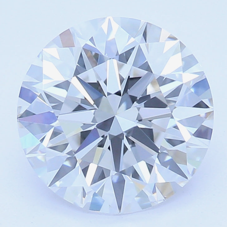 1.41 Carat Round Lab Diamond with  Cut Diamond in 14KT  view 1
