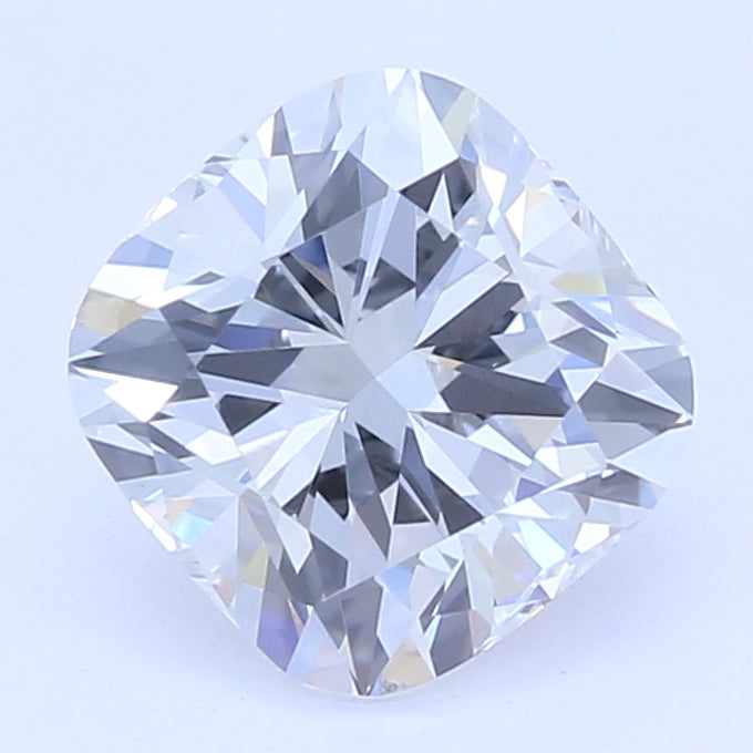 1.0 Carat Cushion Lab Diamond with  Cut Diamond in 14KT  view 1
